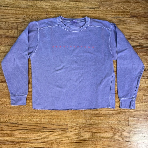 Comfort Colors Other - Purple Provincetown Cropped Crew Neck Sweatshirt
